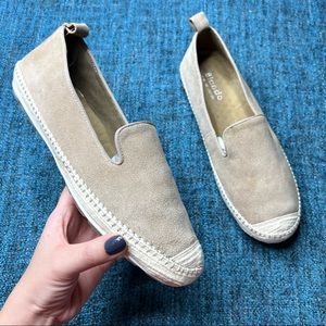 Blondo Bella Waterproof Espadrille Flats in Light Sand